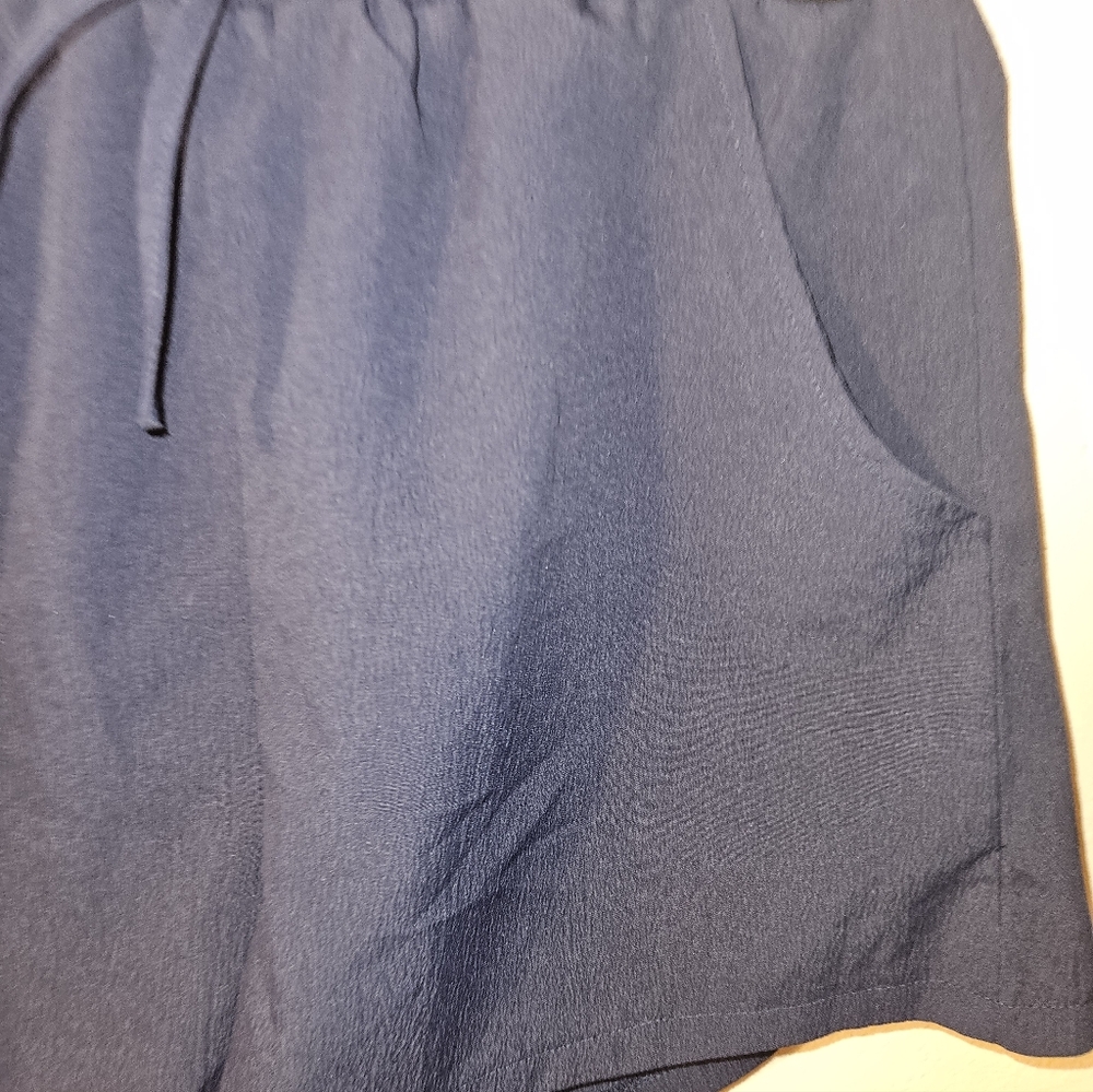 Shein Juniors Elastic Waist Blue Shorts Size L (8-10) - Picture 3 of 7